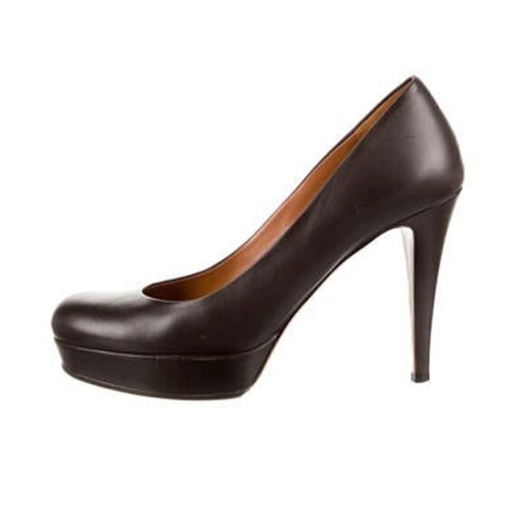 Authentic Gucci Leather Pumps heels size 7 - Picture 1 of 5